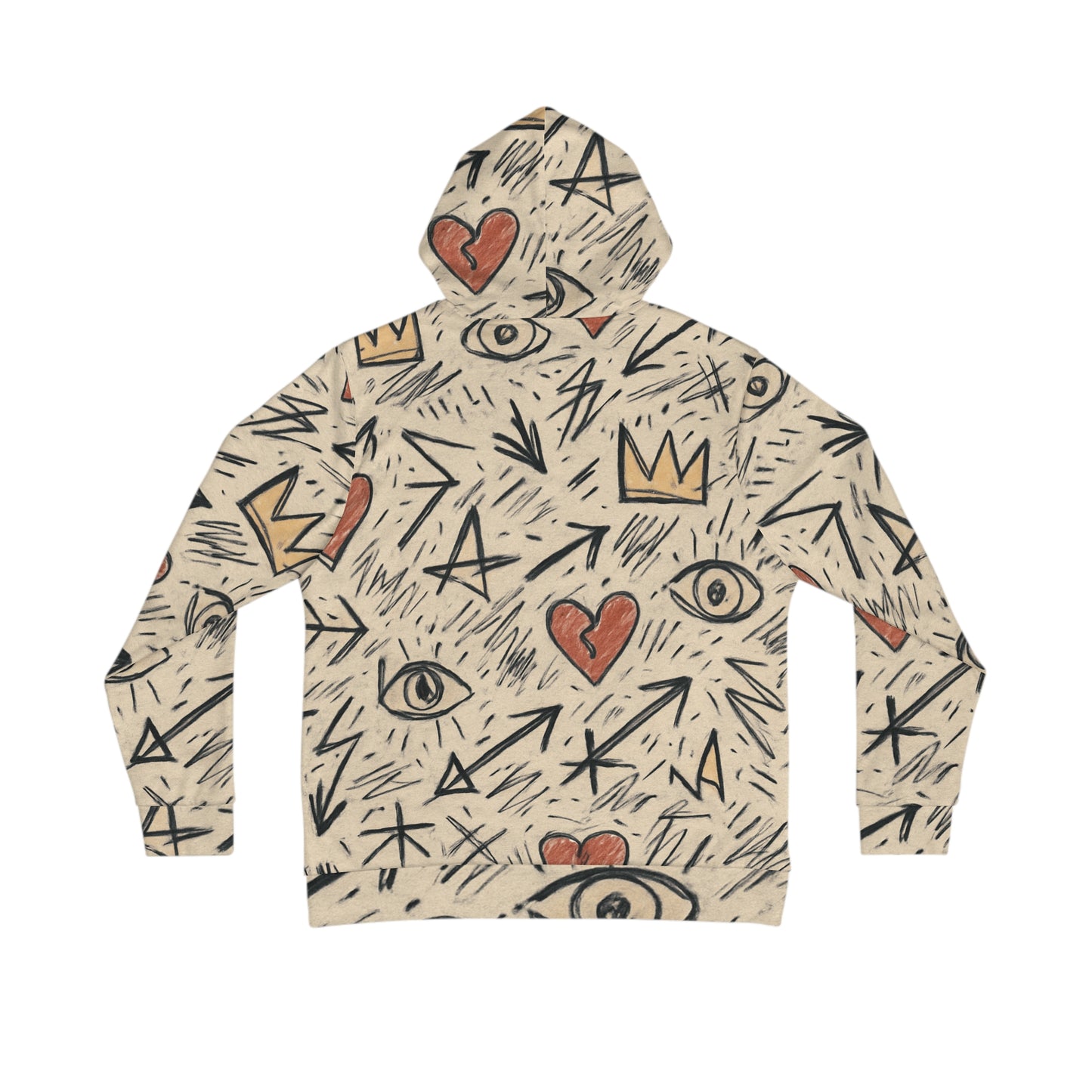 Graffiti Heart & Crown Hoodie