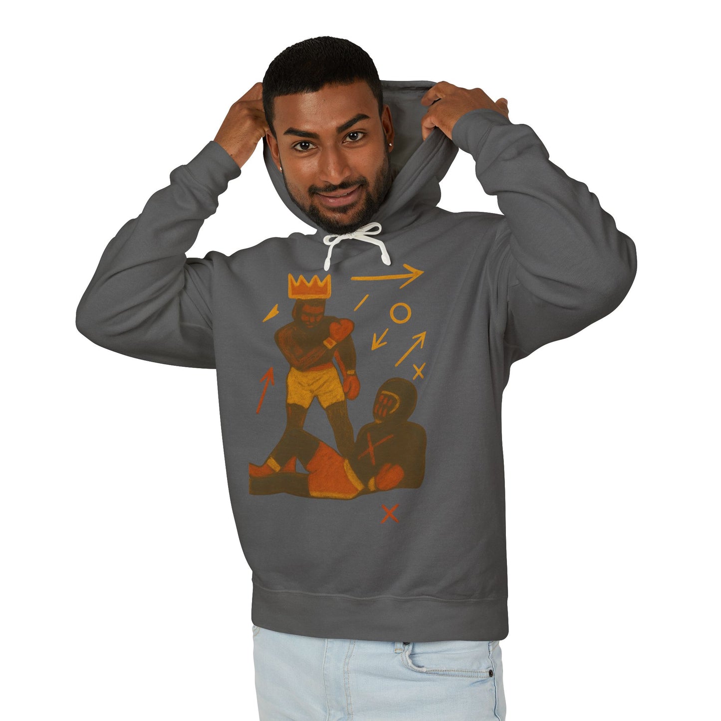 Hoodie — 'King Move' Graphic Lightweight Hooded Sweatshirt