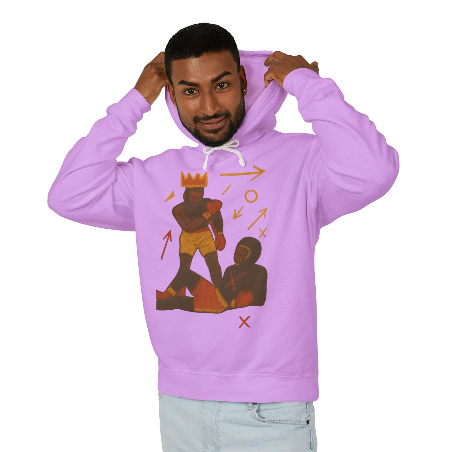 Hoodie — 'King Move' Graphic Lightweight Hooded Sweatshirt