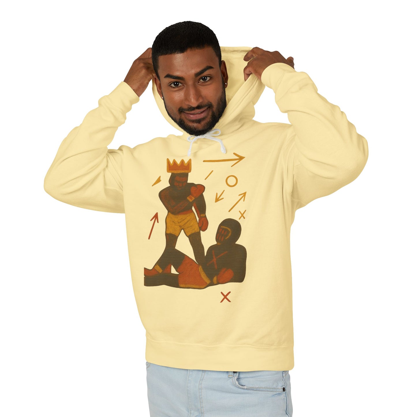 Hoodie — 'King Move' Graphic Lightweight Hooded Sweatshirt