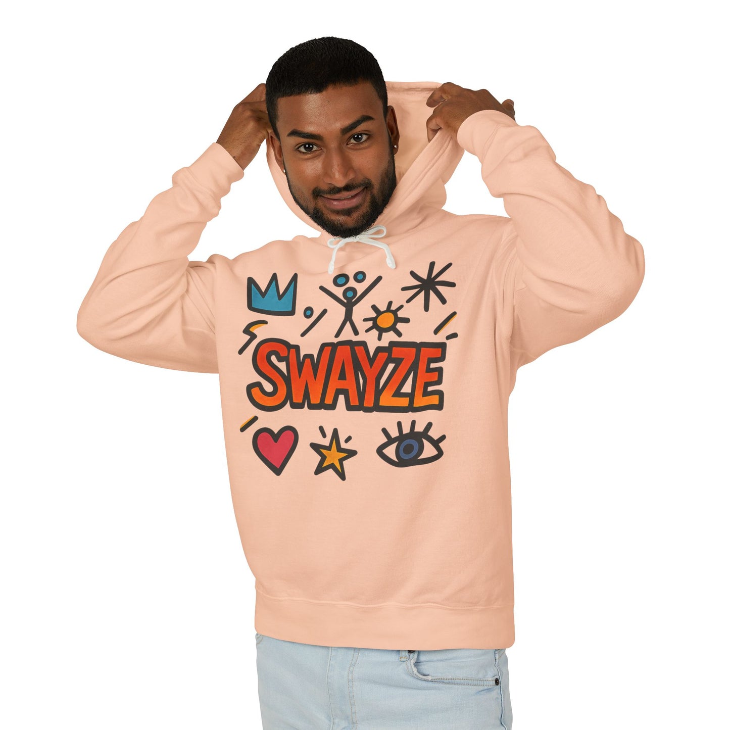 Swayze Graphic Hoodie — Retro Doodle Logo Pullover