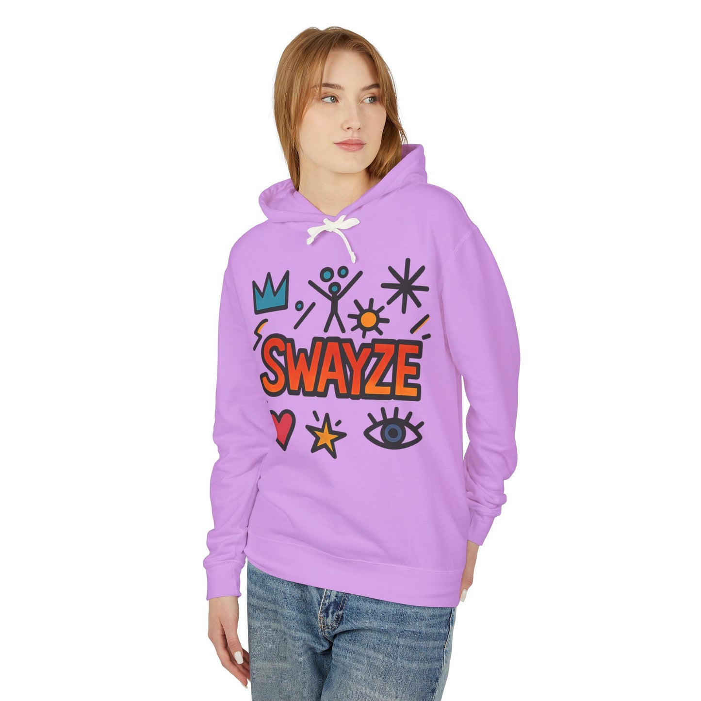 Swayze Graphic Hoodie — Retro Doodle Logo Pullover