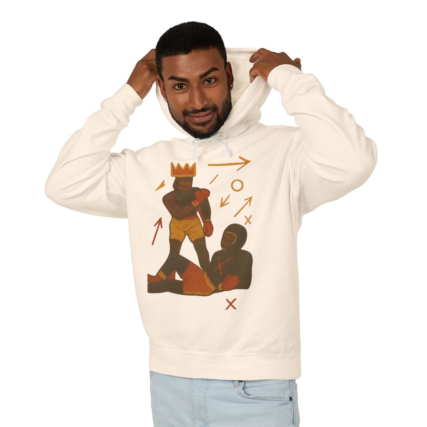 Hoodie — 'King Move' Graphic Lightweight Hooded Sweatshirt