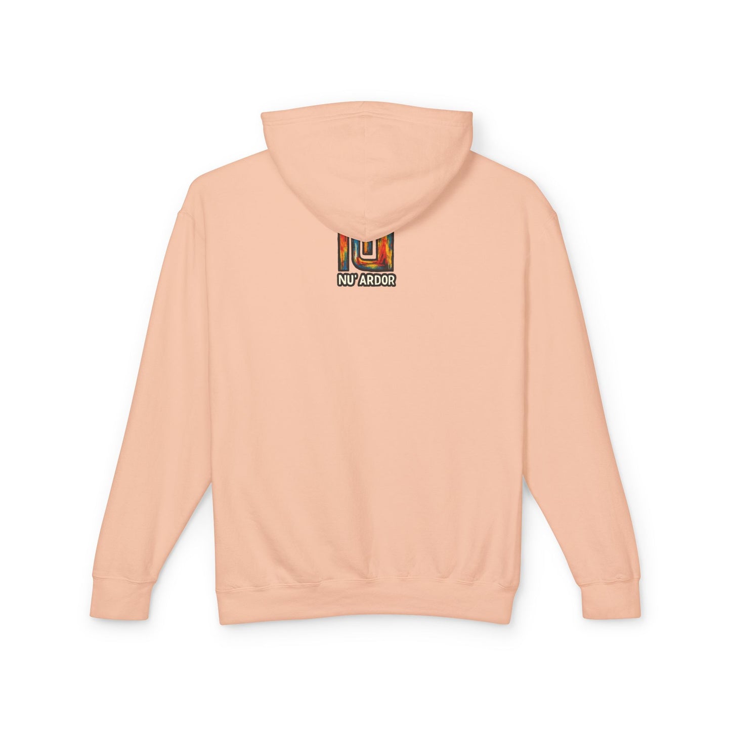 Abstract Symbols Hoodie — Minimalist Sun, Cross & '4' Graphic Lightweight Hooded Sweatshirt