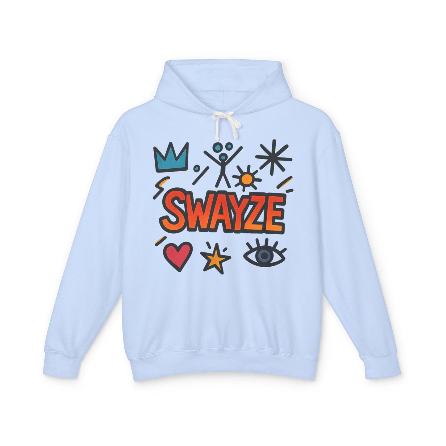 Swayze Graphic Hoodie — Retro Doodle Logo Pullover