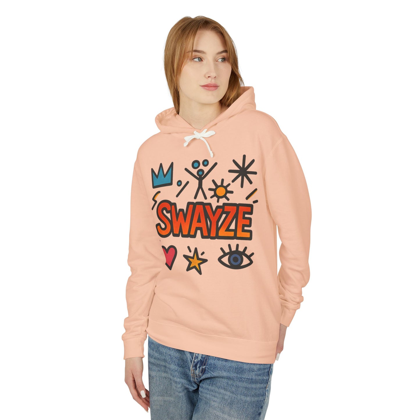 Swayze Graphic Hoodie — Retro Doodle Logo Pullover