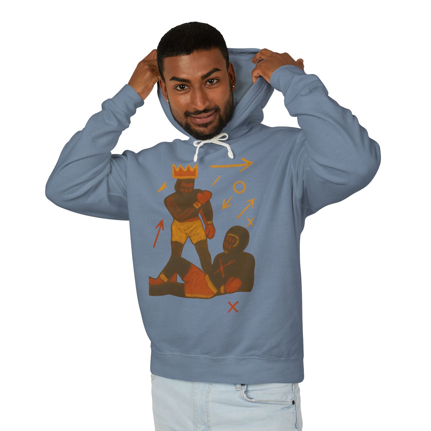 Hoodie — 'King Move' Graphic Lightweight Hooded Sweatshirt