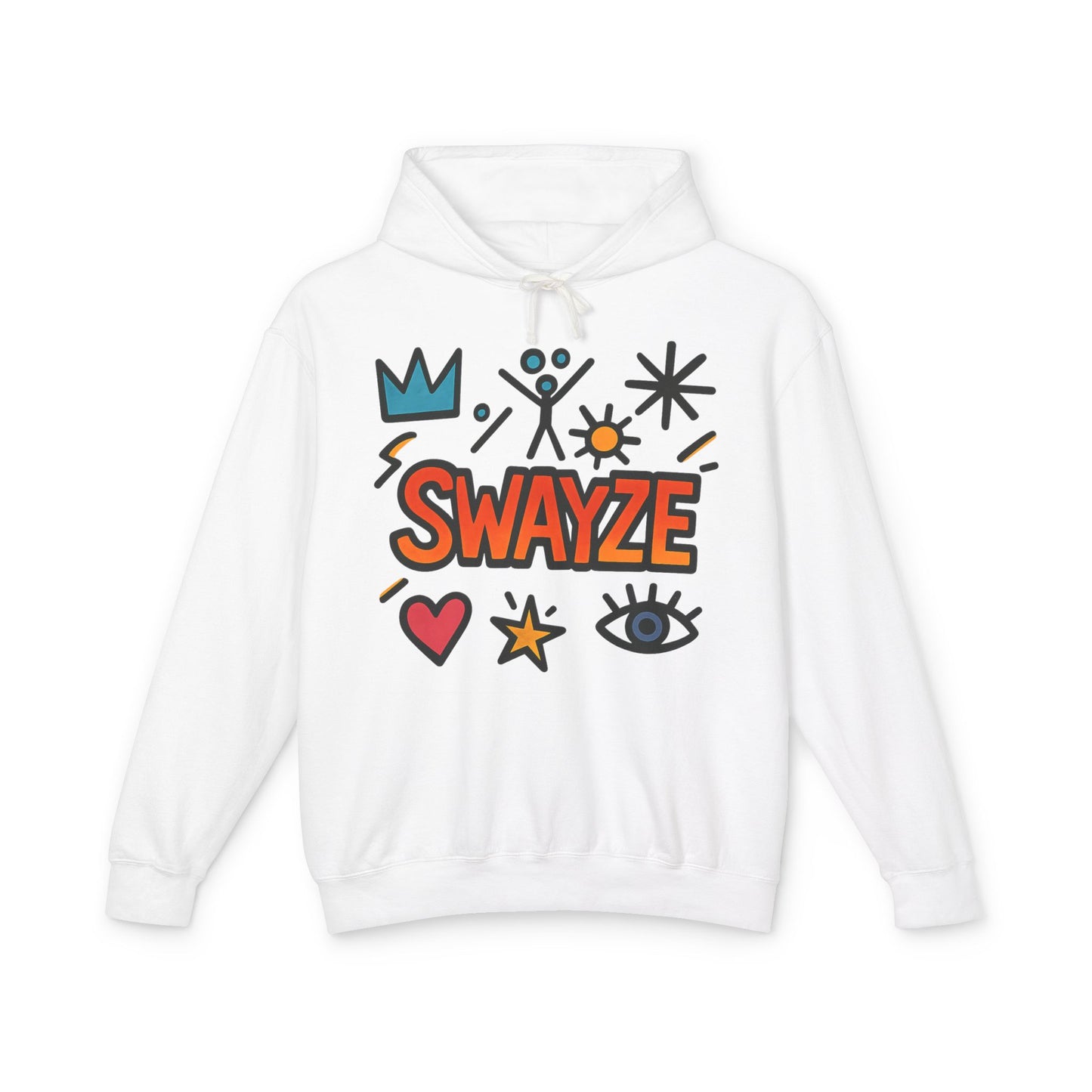 Swayze Graphic Hoodie — Retro Doodle Logo Pullover