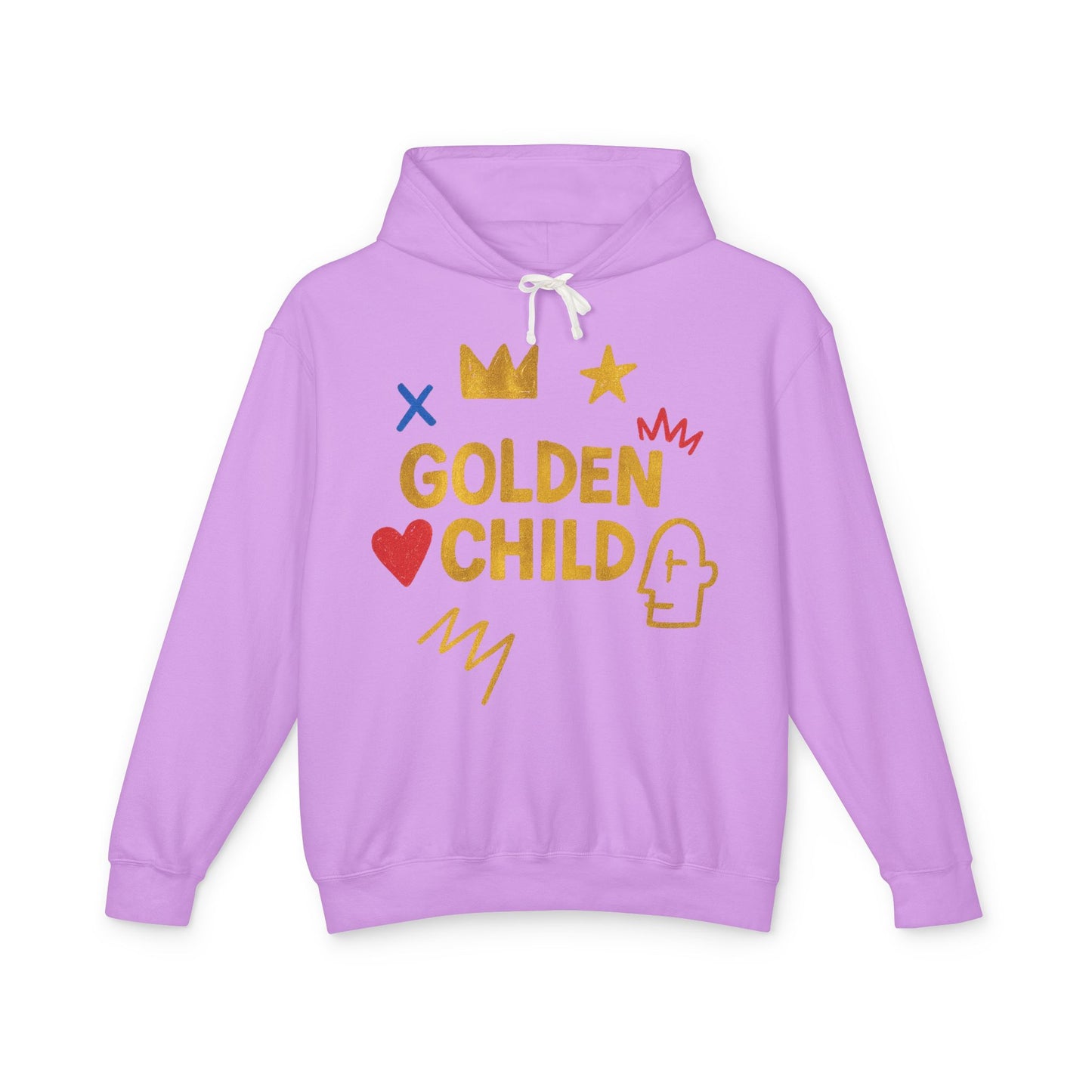 Golden Child Hoodie — Cute Gold Graphic Lightweight Sweatshirt
