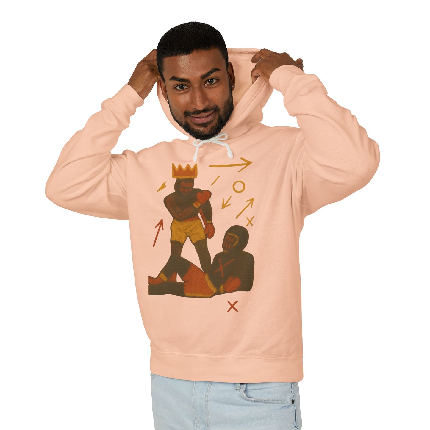 Hoodie — 'King Move' Graphic Lightweight Hooded Sweatshirt