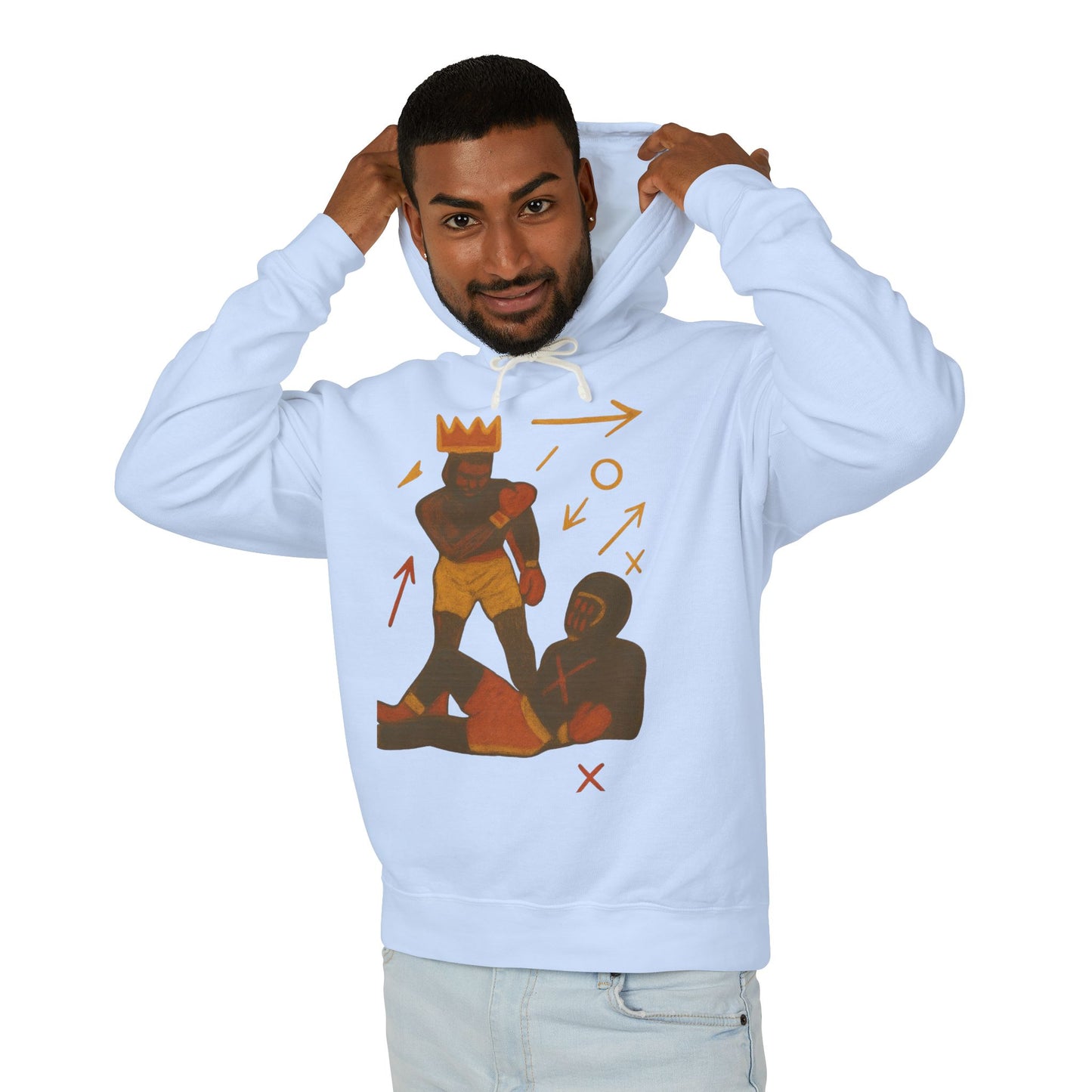 Hoodie — 'King Move' Graphic Lightweight Hooded Sweatshirt