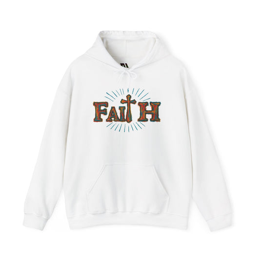 Faith Cross Hoodie – Christian Faith Graphic Hooded Sweatshirt