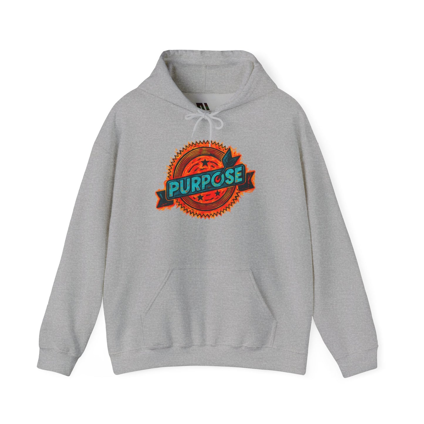 Retro 'Purpose' Badge Graphic Pullover