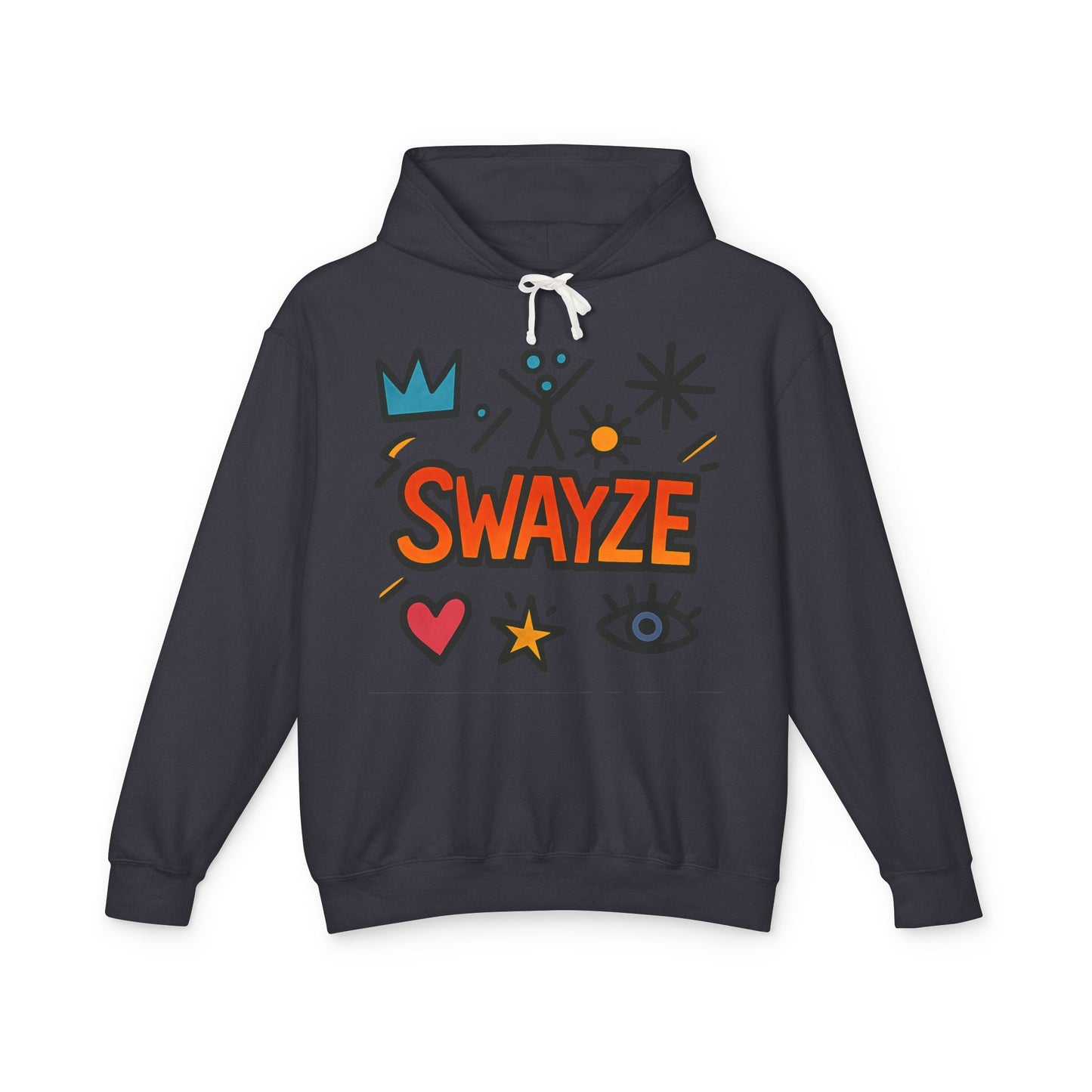 Swayze Graphic Hoodie — Retro Doodle Logo Pullover
