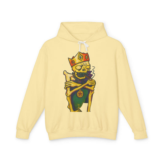 Smoking Skull King Hoodie — Vintage Skate Streetwear Pullover