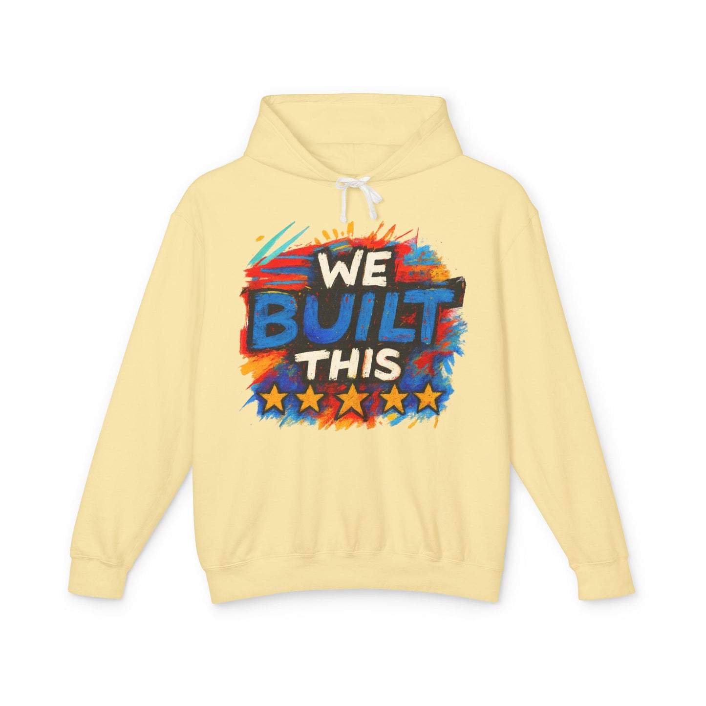 We Built This Hoodie — Patriotic Lightweight Hooded Sweatshirt