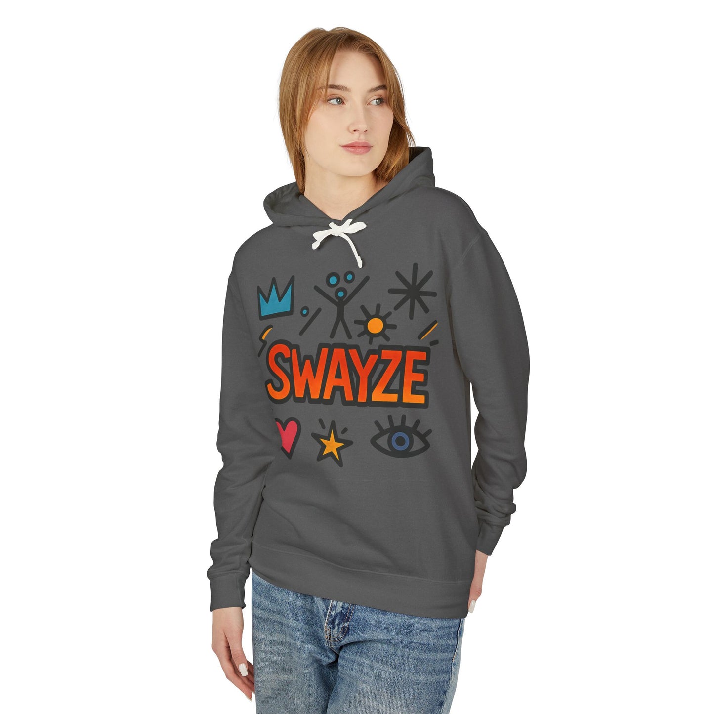 Swayze Graphic Hoodie — Retro Doodle Logo Pullover