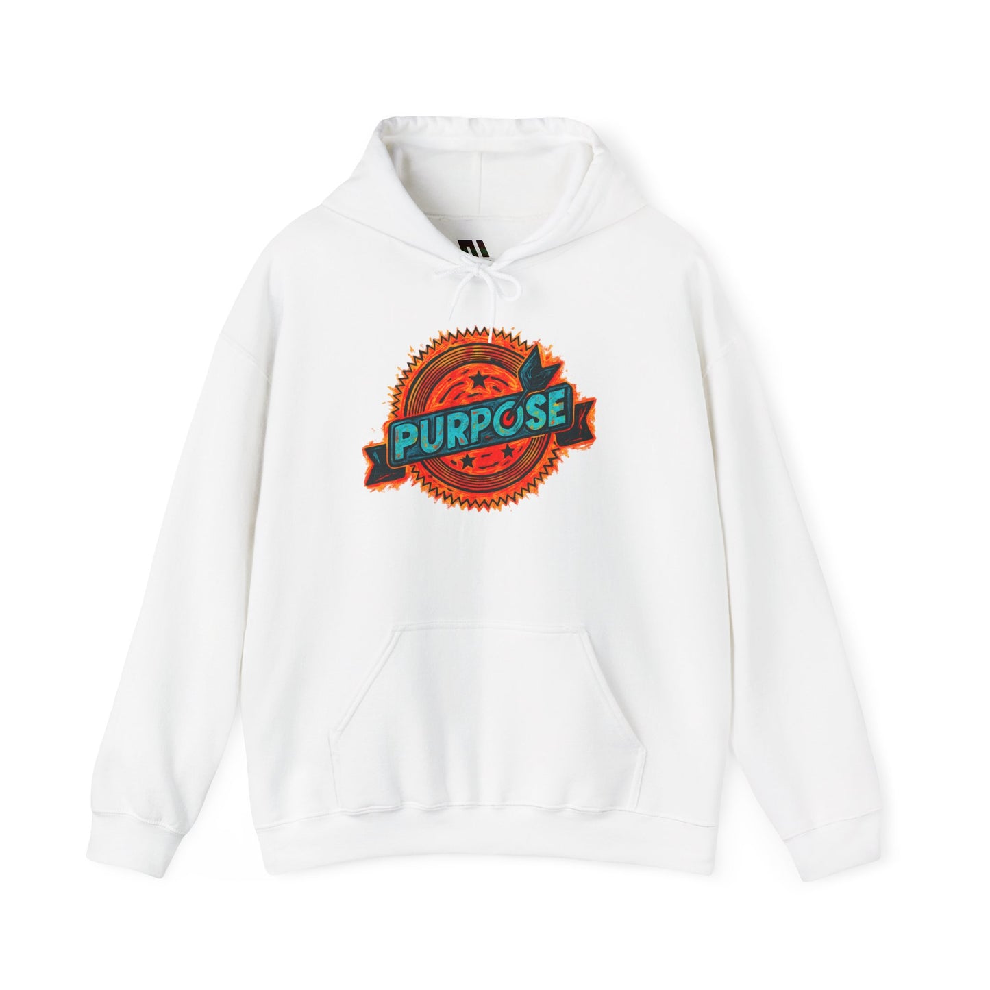 Retro 'Purpose' Badge Graphic Pullover