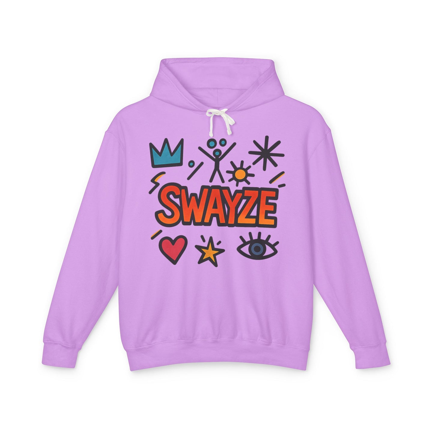 Swayze Graphic Hoodie — Retro Doodle Logo Pullover