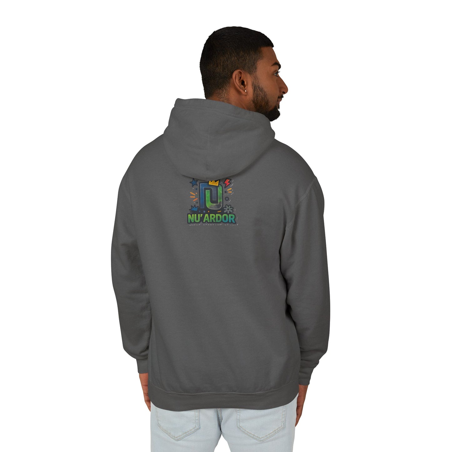 Rizzy Cartoon Graphic Hoodie — Playful Crown & Stars Pullover