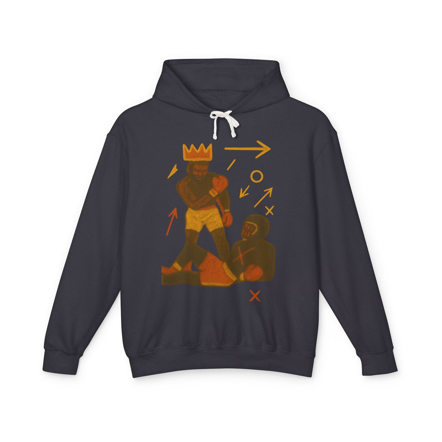Hoodie — 'King Move' Graphic Lightweight Hooded Sweatshirt