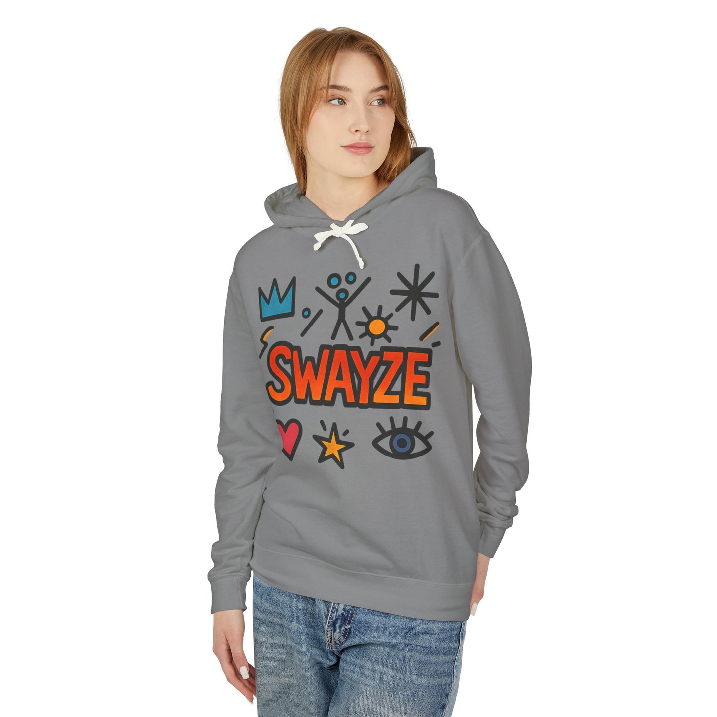 Swayze Graphic Hoodie — Retro Doodle Logo Pullover