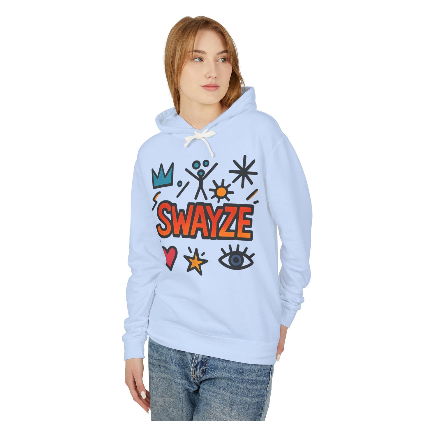 Swayze Graphic Hoodie — Retro Doodle Logo Pullover