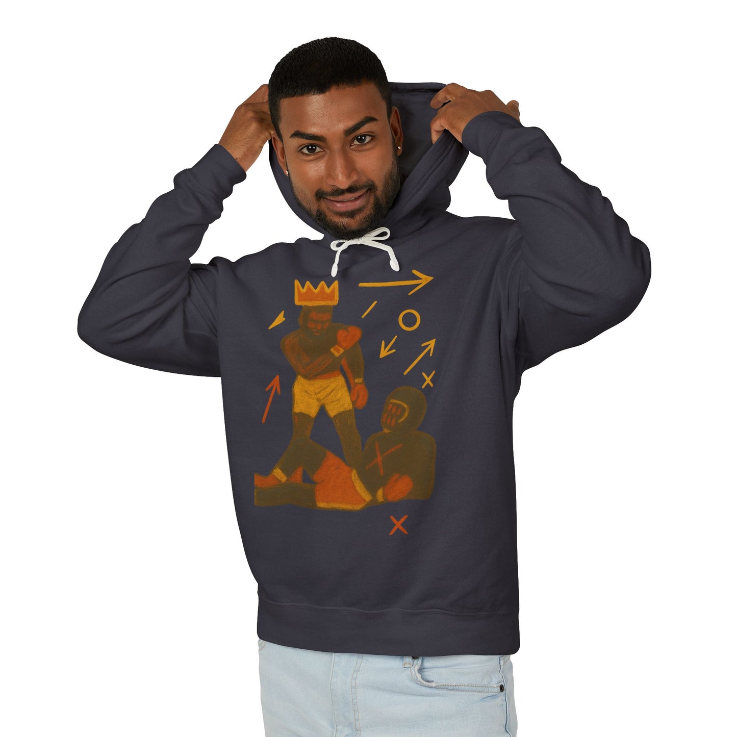 Hoodie — 'King Move' Graphic Lightweight Hooded Sweatshirt