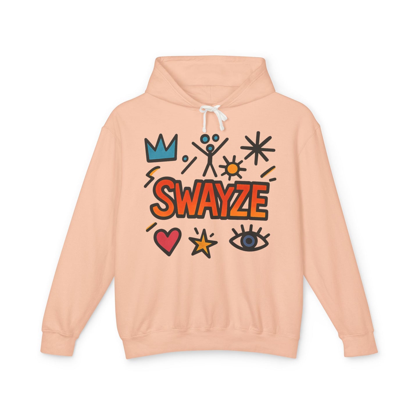 Swayze Graphic Hoodie — Retro Doodle Logo Pullover
