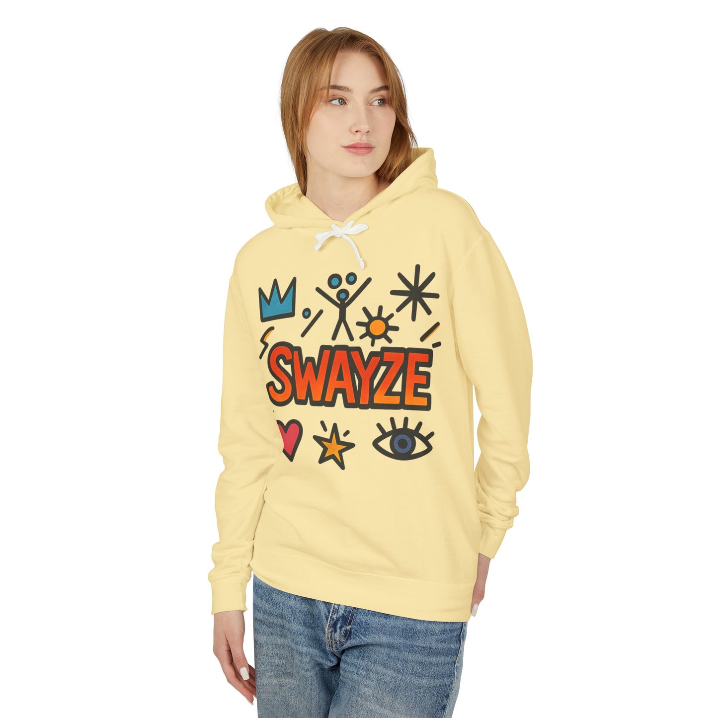 Swayze Graphic Hoodie — Retro Doodle Logo Pullover