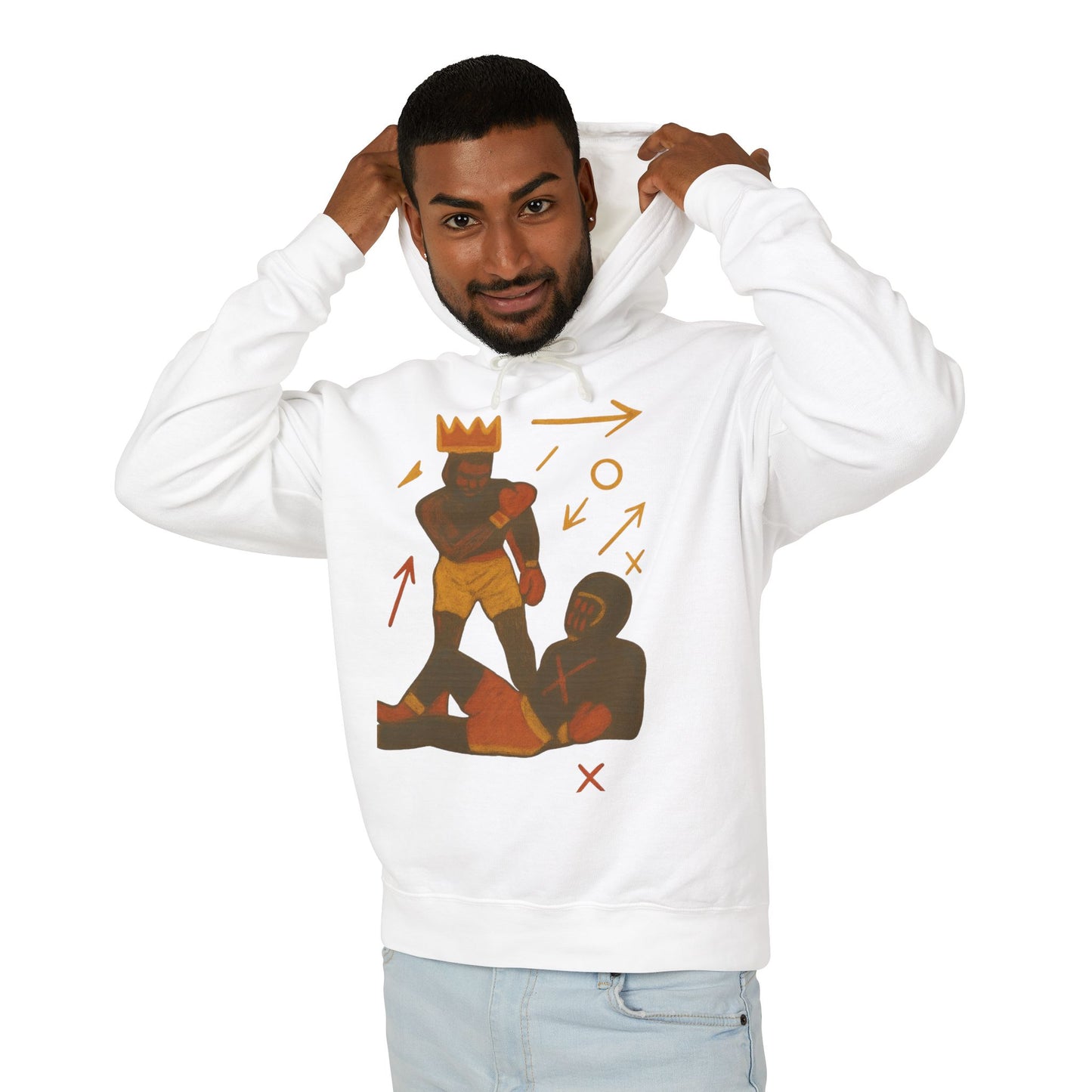 Hoodie — 'King Move' Graphic Lightweight Hooded Sweatshirt